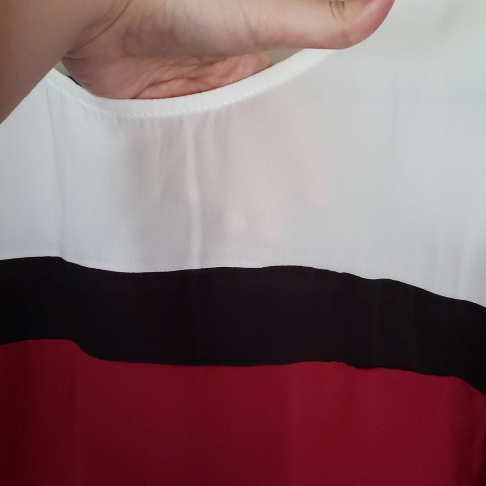 Colorblock chiffon blouse - Picture 2 of 4